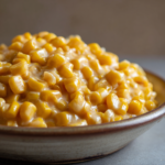 Creamy honey butter corn served warm in a bowl